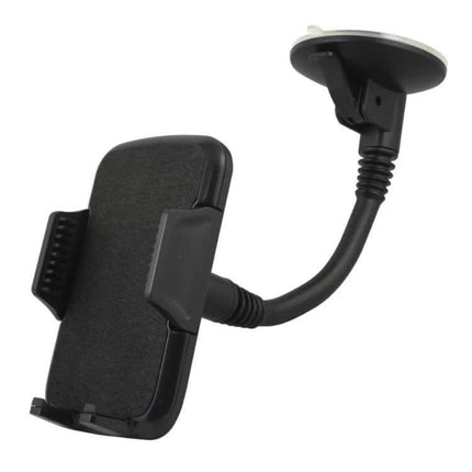 Phone Holder for 4.5-6.3 Inch Phones, Flexible Angle Mount - black suction cup car and desk phone holder with adjustable gooseneck