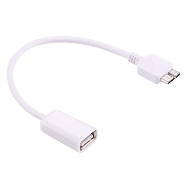 Compact USB Adapter for Everyday Phone Data Transfers - white OTG micro USB to USB-A adapter for moving photos and files on the go