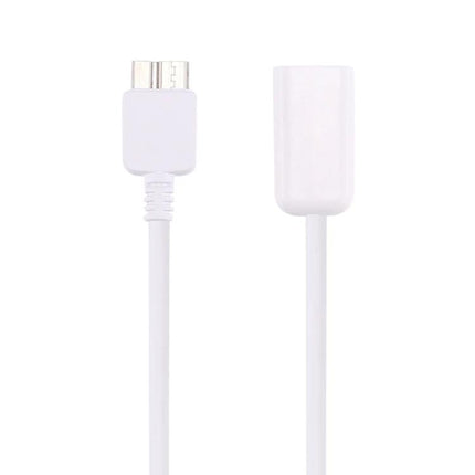 Compact USB Adapter for Everyday Phone Data Transfers - white OTG micro USB to USB-A extension for moving photos and files on the go
