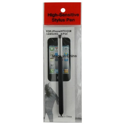 Precision Stylus Pen for Galaxy Note 4 and Touch Devices - black high-sensitive stylus in retail packaging