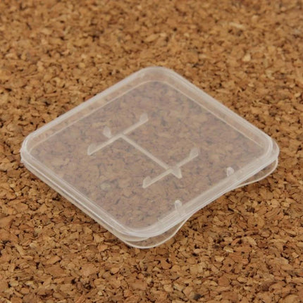 Transparent Plastic Storage Box for Micro SD Cards, 100 Pack - clear protective case for organizing and protecting micro SD cards