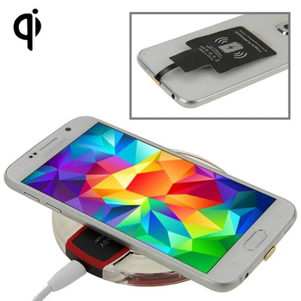 A Practical Charger for Daily Phone Use at Home - wireless charging pad on desk and nightstand, phone placed on pad for cable-free power