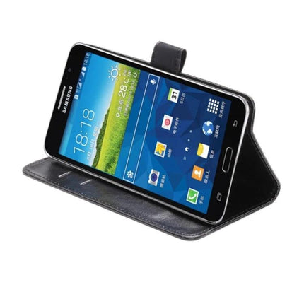 Crazy Horse Texture Phone Case With Rotating Stand shown propped in rotating stand mode with card slots and durable non-slip texture