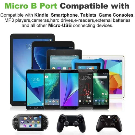 Travel-Friendly Micro USB Cable for Daily Phone Charging and Data Transfer