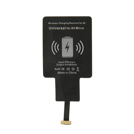 Essential Receiver for Everyday Micro USB Phone Charging - ultrathin Micro USB wireless charging receiver for Qi pads on desk or nightstand