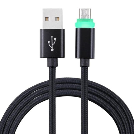 Compact USB Cable for Everyday Mobile Charging and Data Transfer - braided USB2.0 cable with micro-USB and USB-A connectors, lightweight and portable