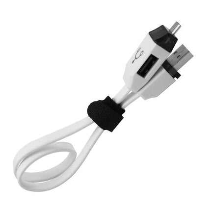 OTG Cable for Everyday Android Device Connections - white compact plug-and-play OTG cable with USB and micro-USB ports for phone and tablet