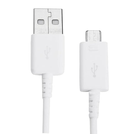 Essential Micro USB Cable for Everyday Smartphone Syncing — white USB-A to micro-USB cable for charging and data transfer