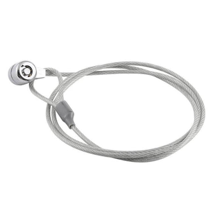 Universal Laptop Anti-Theft Security Chain Lock, 1.2 Meters - cut-resistant galvanized steel cable looped with locking head for securing laptops