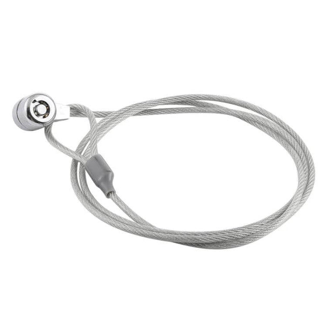 Universal Laptop Anti-Theft Security Chain Lock, 1.2 Meters - cut-resistant galvanized steel cable looped with locking head for securing laptops
