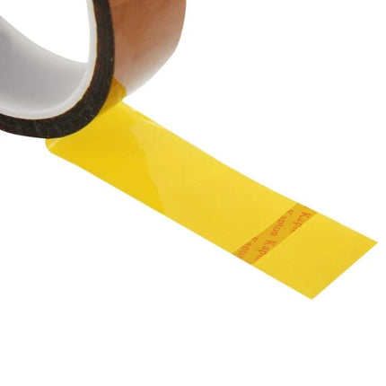 High Temperature Resistant 24mm Polyimide Tape for PCB Insulation roll showing yellow one-side self-adhesive tape used for PCB and motor winding protection