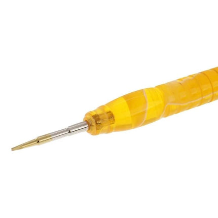 0.8 mm Pentalobe Screwdriver for Phone and Tablet Repair - gold-plated steel precision tip with yellow handle for smartphone and tablet openings