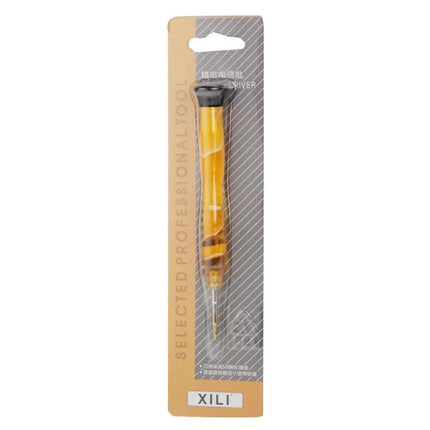 0.8 mm Pentalobe Screwdriver for Phone and Tablet Repair - gold‑plated steel precision screwdriver in blister pack