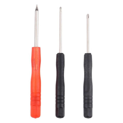 Versatile Screwdrivers Set for Galaxy Phone Repair Tools – three precision screwdrivers with red and black handles for opening screens and removing screws