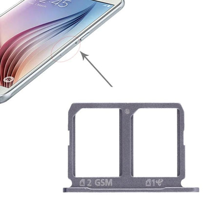 Replacement SIM Tray for Samsung Galaxy S6 Daily Use - metal dual SIM tray replacement for secure everyday SIM insertion
