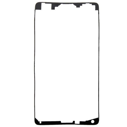Repair Adhesive for Samsung Galaxy Note 4 Frames at Home - thin black frame gasket shown for DIY phone repair