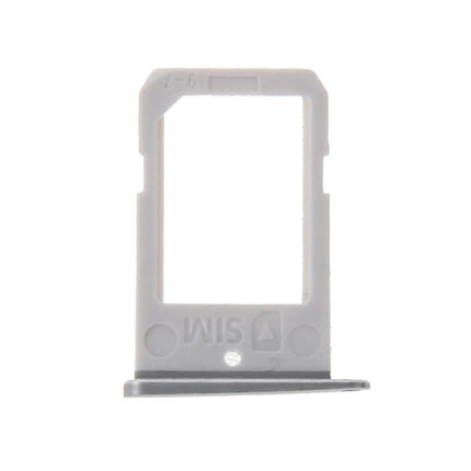SIM Card Tray for Everyday Samsung Galaxy S6 Edge Use - white replacement tray securing SIM for calls, texts and data