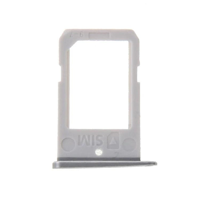 SIM Card Tray for Everyday Samsung Galaxy S6 Edge Use - white replacement tray securing SIM for calls, texts and data