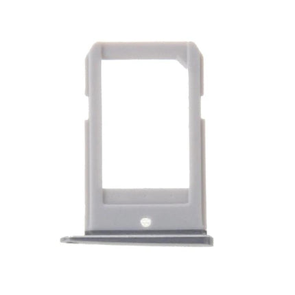 SIM Card Tray for Everyday Samsung Galaxy S6 Edge Use - replacement white SIM tray shown front view