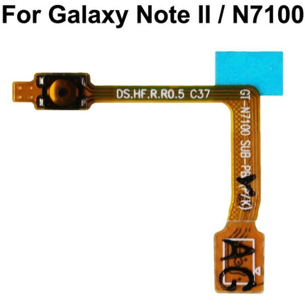 Replacement for Smartphone Power Button in Everyday Use - Galaxy Note II N7100 power button flex cable replacement part for quick DIY repair