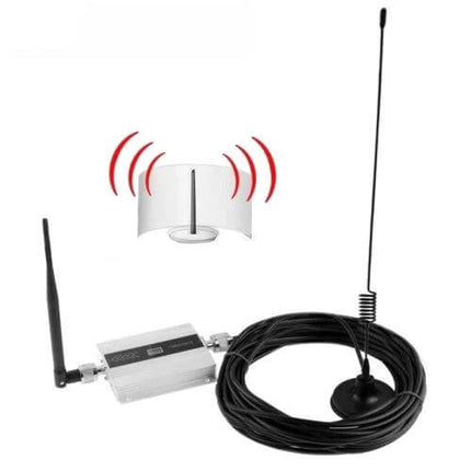 3G Signal Amplifier with 10-Meter Extension Cable for Mobile Use, outdoor antenna, indoor booster kit, 58 dB gain, flexible placement