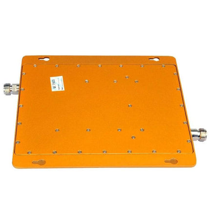 GSM 980MHz Signal Booster for Enhanced Mobile Coverage - compact orange indoor repeater unit with N-type connectors for boosting weak signals