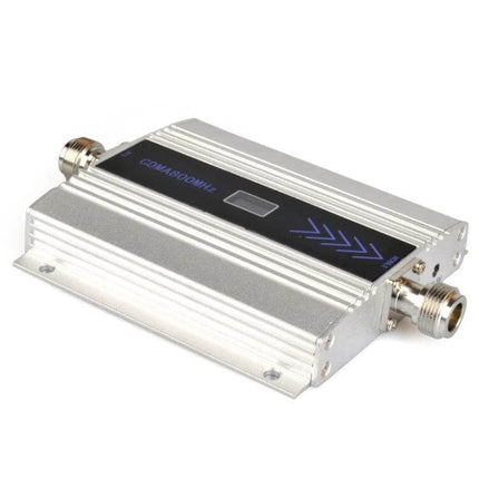 GSM 850MHz Signal Booster for Enhanced Mobile Network Coverage - compact silver indoor mobile signal amplifier