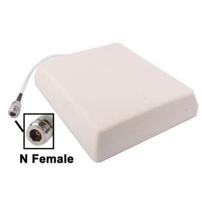 Wall Mounting Panel Antenna for Wireless Signal Coverage - white 2.4GHz wall-mounted panel with N-female connector for improved home office WiFi