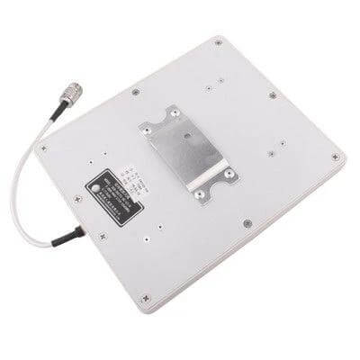 Wall Mounting Panel Antenna for Wireless Signal Coverage - white 2.4GHz wall panel antenna with mounting bracket and coax connector