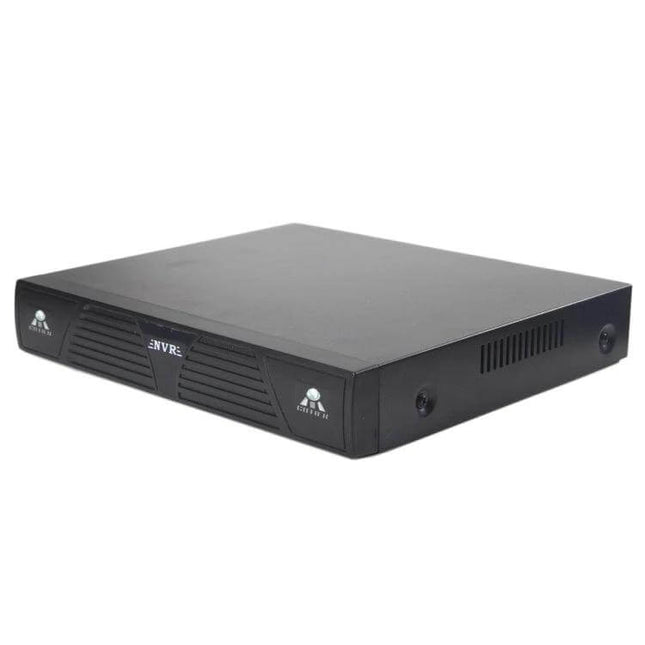 8-Channel Network Video Recorder for Security Monitoring black NVR device for home and small business surveillance with P2P remote access
