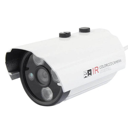 Color Infrared Security Camera for Nighttime Surveillance with 20m Range - white IR CCTV with 6mm lens and CMOS for clear low-light monitoring
