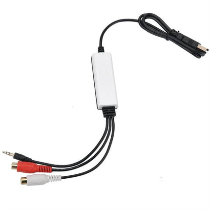 Ezcap216 USB Device for Simple Audio Recording and Playback - compact USB audio recorder with 3.5mm and RCA connectors for easy podcasting and voice memos