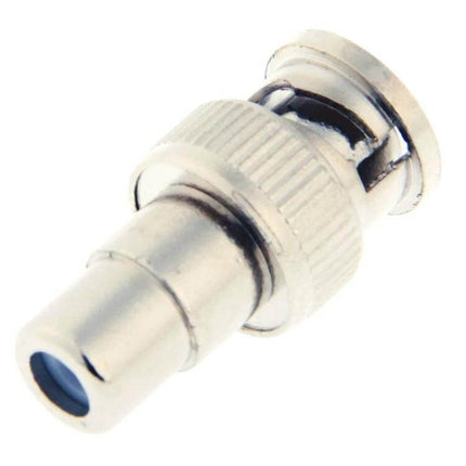 BNC Plug Terminator for Effective Signal Termination in Cables - metal BNC plug terminator for CCTV and AV cables, prevents reflections, durable