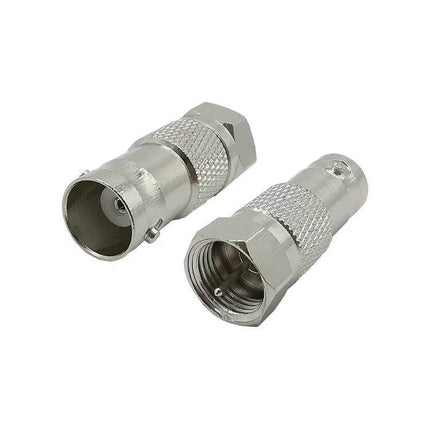 BNC Jack to F Plug Adapter for Antennas and Radios stainless steel connectors for antenna and radio signal conversion