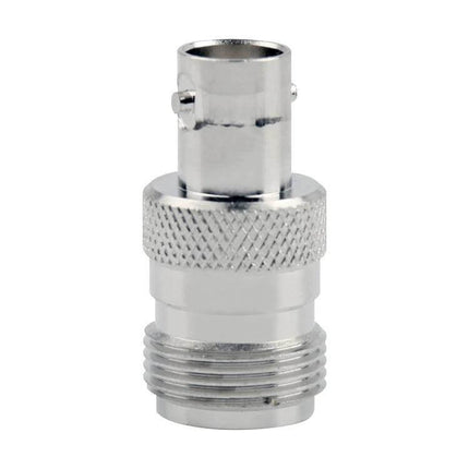 BNC to N Jack Connector for Antennas and Radio Systems - metal adapter for linking BNC and N type cables, durable antenna connector