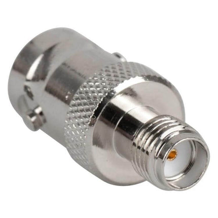 BNC to SMA Jack Connector for Antenna and Broadcast Use, silver adapter for radios and field broadcasting