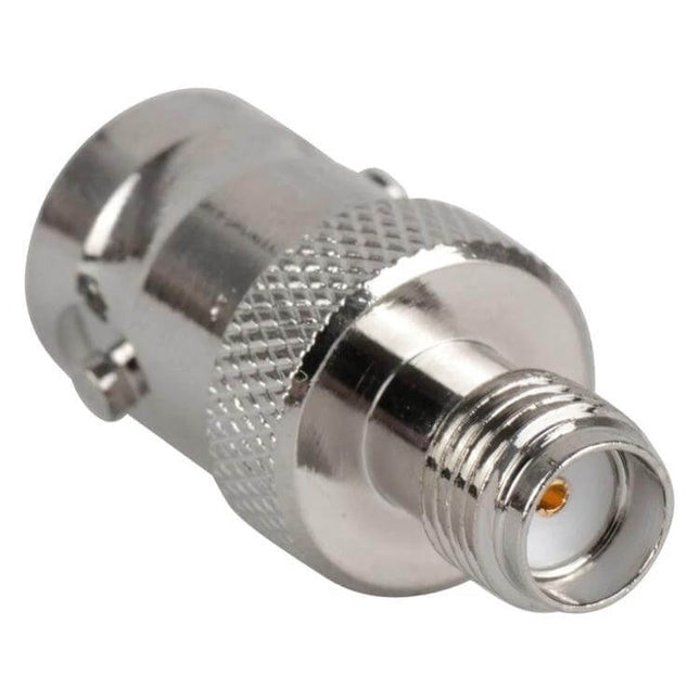 BNC to SMA Jack Connector for Antenna and Broadcast Use - nickel-plated adapter for radios and field broadcasting equipment
