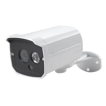 IP Security Camera Kit with Night Vision for Home Monitoring - white 1.3MP bullet IP camera with night vision and mounting bracket