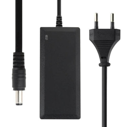 HDL Universal 12V 3A AC Power Adapter for Security Systems black adapter with DC barrel plug and EU two-pin AC cord