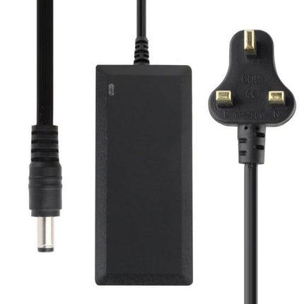 HDL Universal 12V 3A AC Power Adapter for Security Systems black adapter with UK plug and DC barrel connector