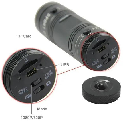 Waterproof Helmet Camera For Cycling And Outdoor Sports