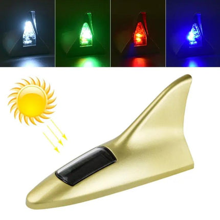 Solar Shark Fin Alarm Light for Cars High-Positioned