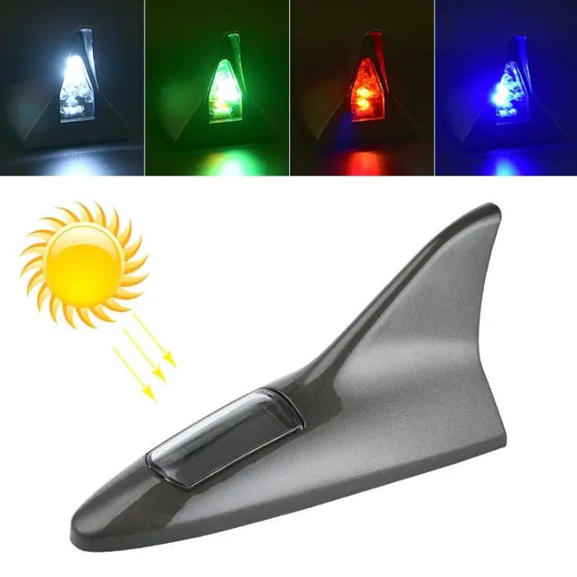 Solar Shark Fin Alarm Light for Cars High-Positioned
