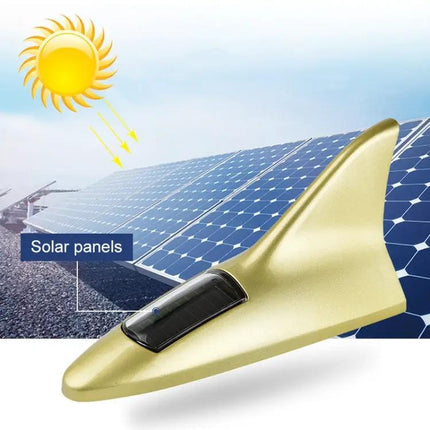 Solar Shark Fin Alarm Light for Cars High-Positioned