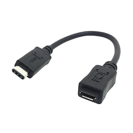 Compact Cable for Connecting Devices in Daily Travel Use - Micro USB to Type-C adapter cable for charging and data transfer