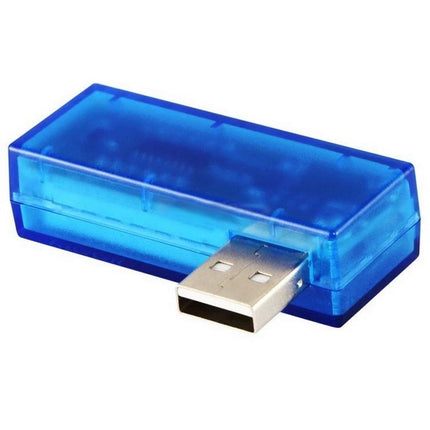 Portable USB Current and Voltage Tester for Mobile Chargers compact blue USB tester for checking charger voltage and current