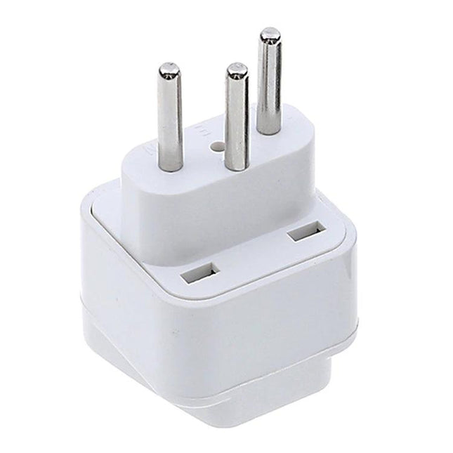 Universal Travel Plug Adapter for International Outlets white three-pin travel adapter for chargers and laptops