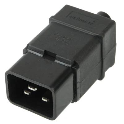 Universal 3-Prong AC Power Adapter for Travel and Home Use compact black adapter for laptops phone chargers and small appliances