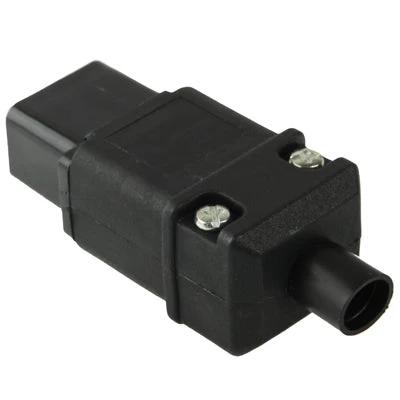 Universal Travel Power Adapter with 3-Prong Female Socket for Global Use black compact travel plug adapter