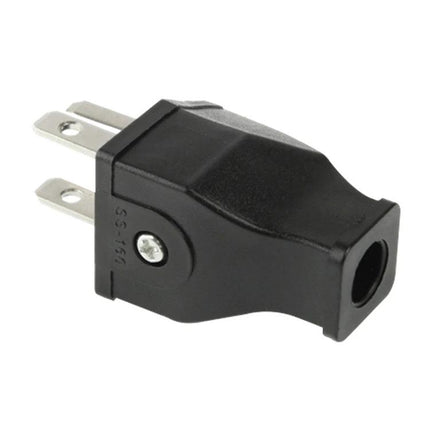 Universal US Plug Travel Adapter for International Devices - black compact US-to-international outlet travel adapter for charging devices